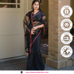 3053 Katrina Kaif's Teri Ore black saree